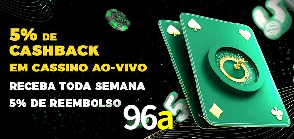 Promoções do cassino ao Vivo 96a